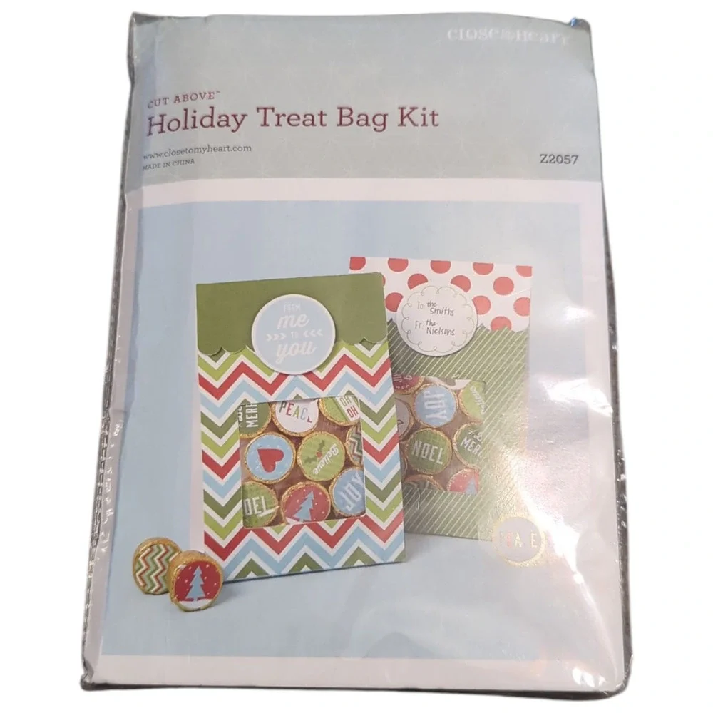 CLOSE TO MY HEART Holiday Treat Bags Cut Above Z2057 NEW DIY Party Favors Set 10